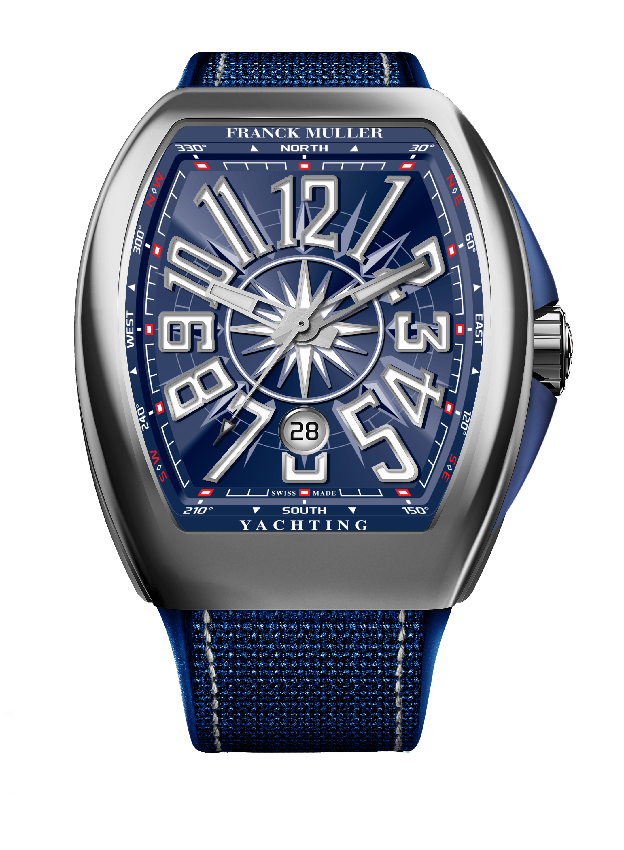 Franck Muller Vanguard Yachting 44 x 53.7 mm Stainless Steel V45 SC DT YACHT AC BL Watch for Men