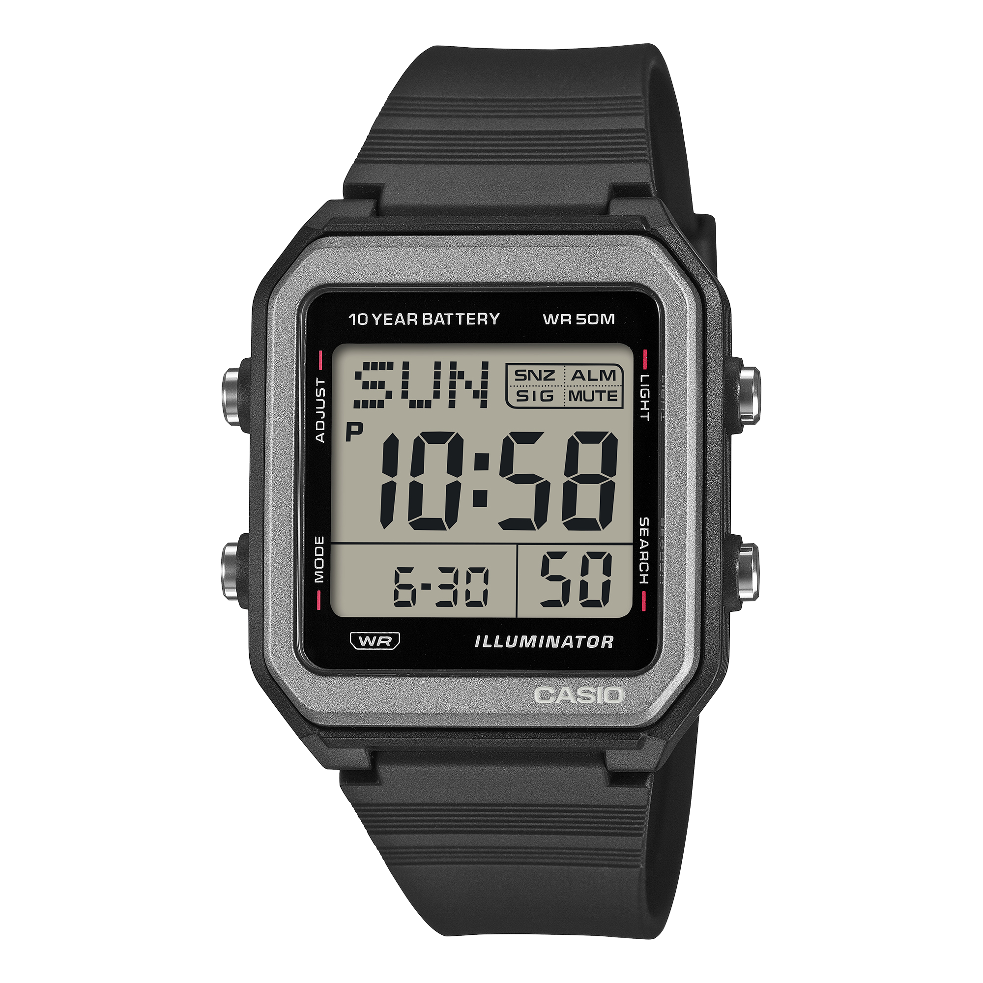Casio W-221H-1AV Digital Unisex Watch