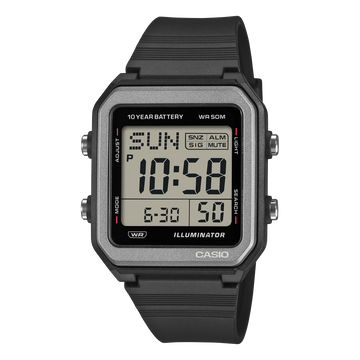 Casio W-221H-1AV – front three-quarter view