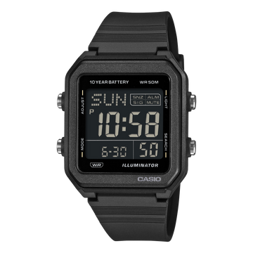 Casio W-221H-1BV – front three-quarter view