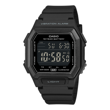 Casio W-738H-1BV – front three-quarter view