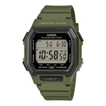 Casio W-738H-3AV – front three-quarter view