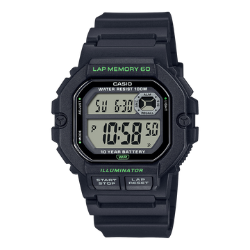 Casio WS-1400H-1AV – front three-quarter view