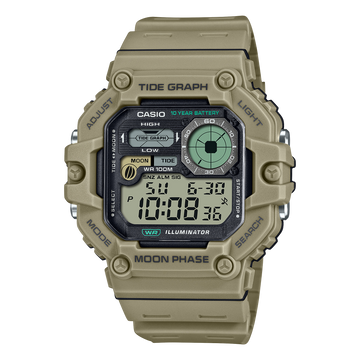Casio WS-1700H-5AV – front three-quarter view