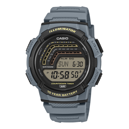 Casio WS-1800-2AV – front three-quarter view