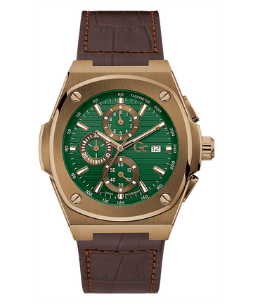 GC COUSSIN SHAPE CHRONO LEATHER-Y99011G9MF - Kamal Watch Company