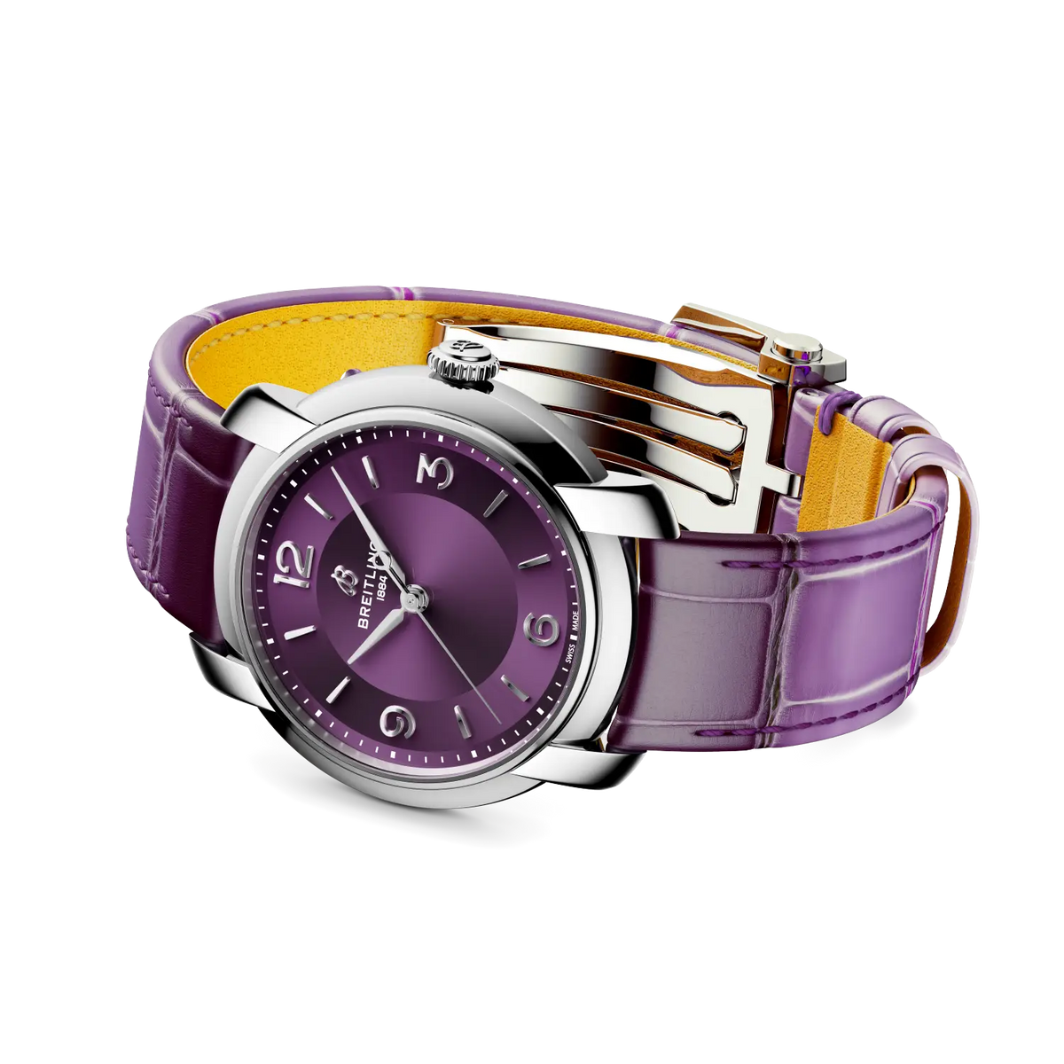 Breitling Lady Premier Automatic 36 A10310121Q1P1 – side view with strap