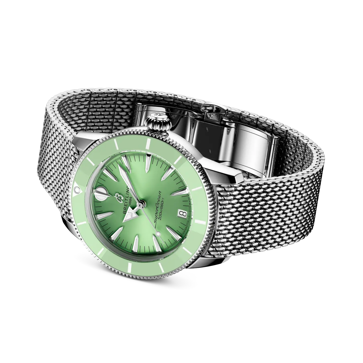 Breitling Superocean Heritage Automatic 36 A10390361L1A1 – side view with bracelet
