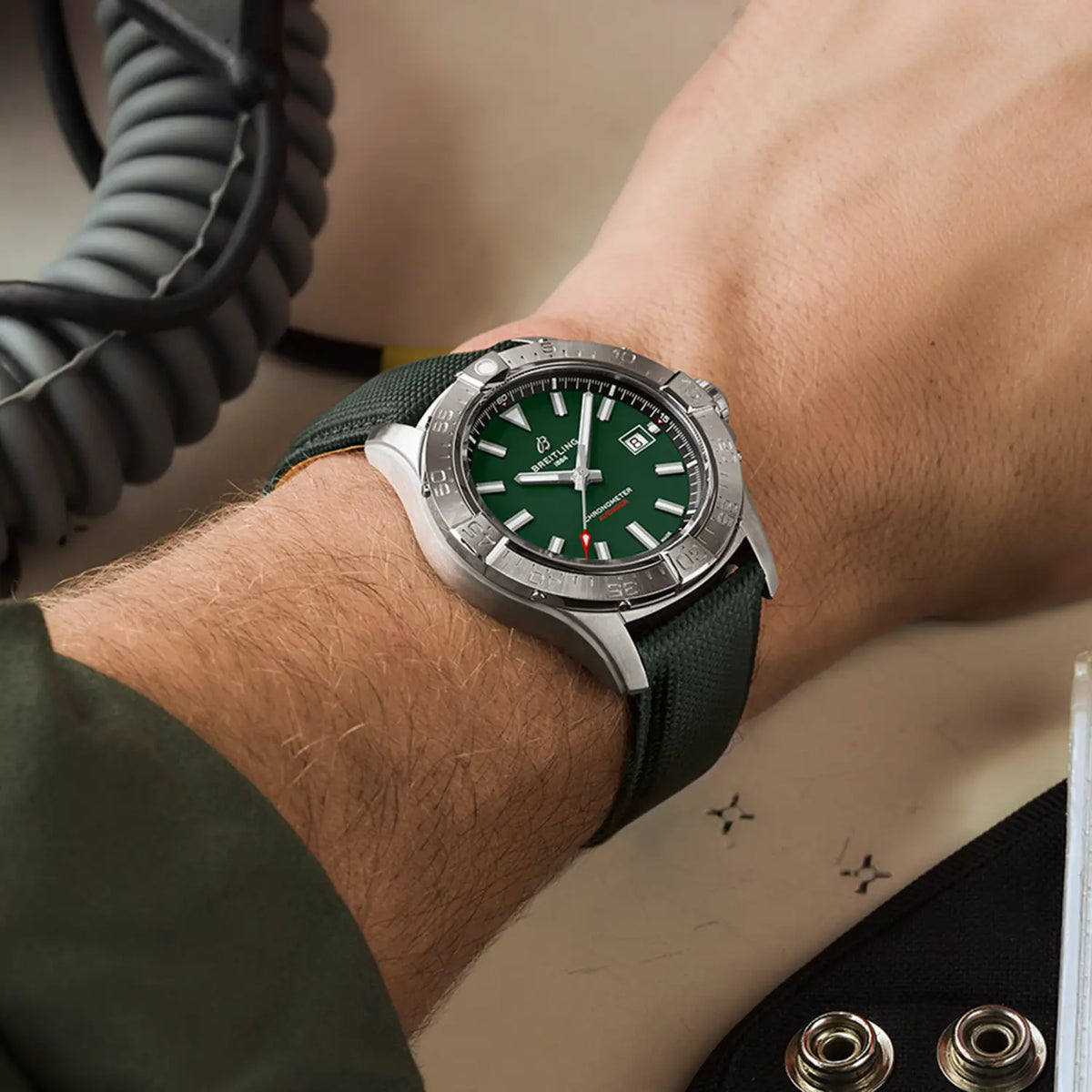Breitling Avenger Automatic 42 A17328101L1X1 – shown on the wrist