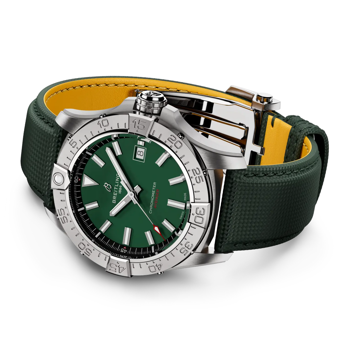 Breitling Avenger Automatic 42 A17328101L1X1 – side view with strap