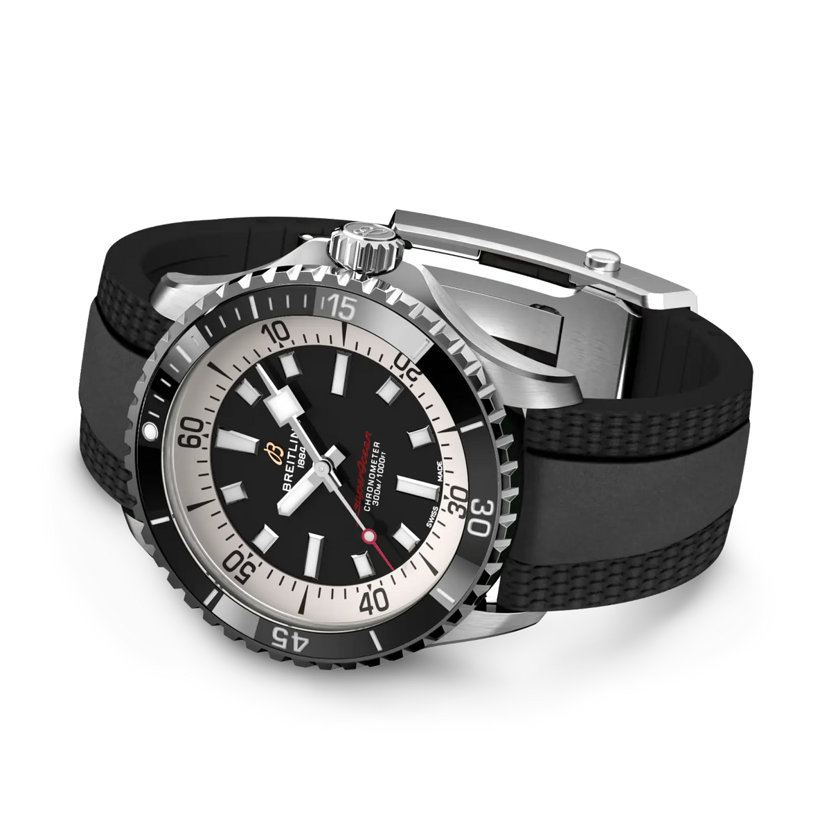 Breitling Superocean Automatic 42 A17375211B1S1 – side view with strap