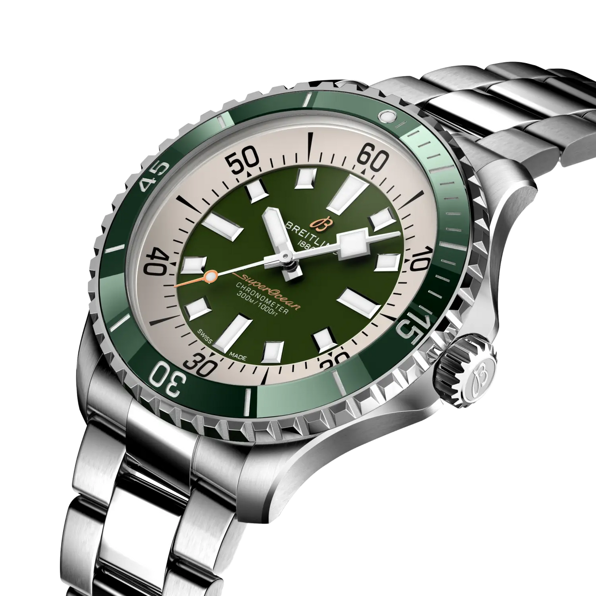 Breitling Superocean Automatic 44 A17376A31L1A1 – three-quarter view