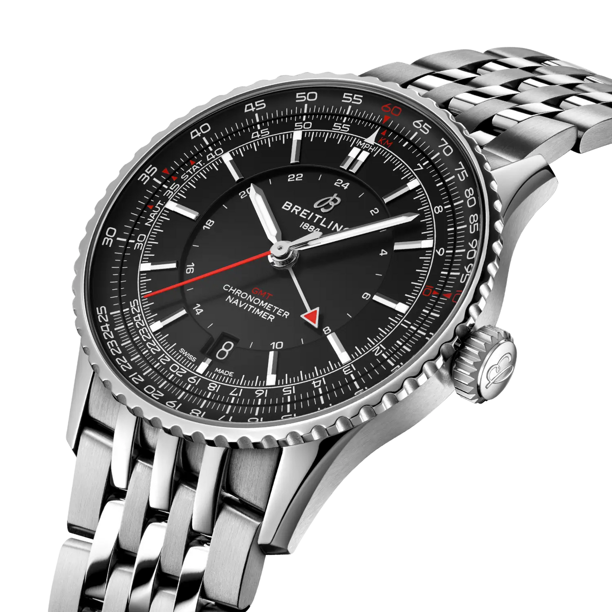 Breitling Navitimer Automatic GMT 41 A32310251B1A1 – three-quarter view