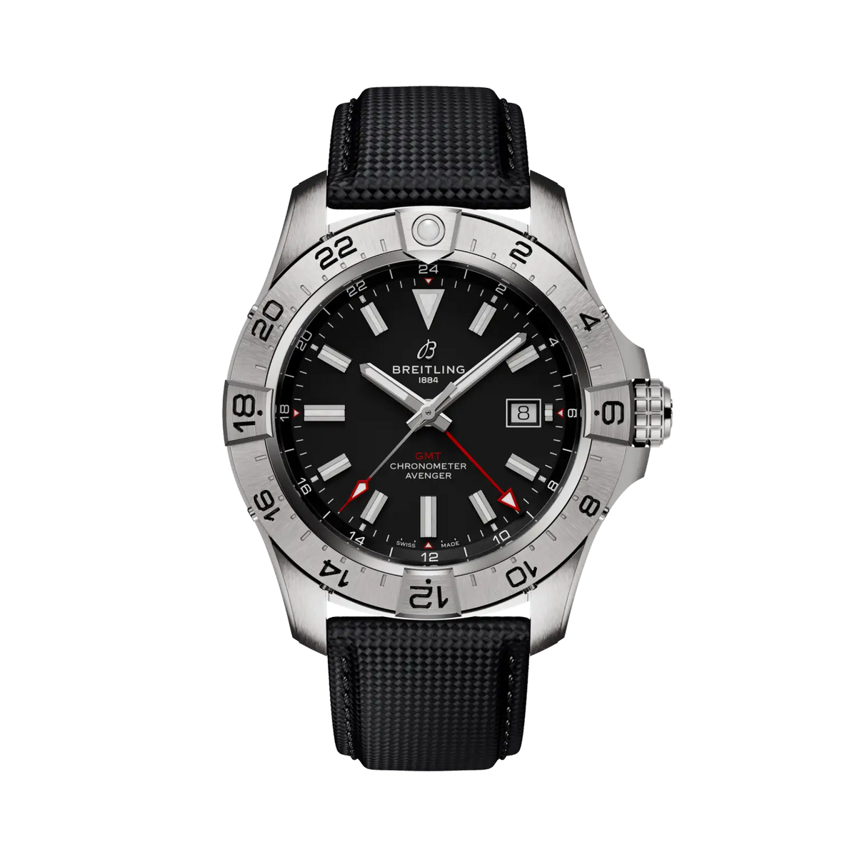 Breitling Avenger Automatic GMT 44 A32320101B1X1 – front view