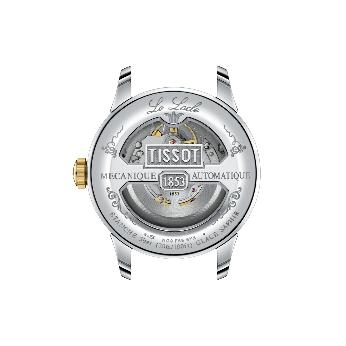 Tissot Le Locle 39.3mm T006.407.22.093.00 Watch for Men - case-back view