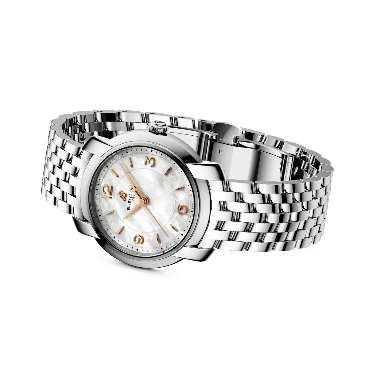Breitling Lady Premier 32 A77330121A2A1 – side view with bracelet