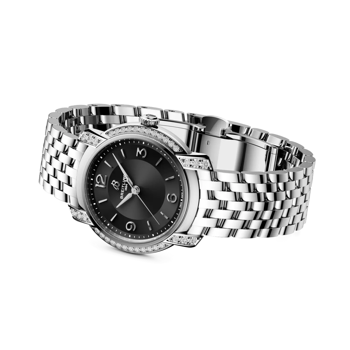 Breitling Lady Premier 32 A77330671B1A1 – side view with bracelet