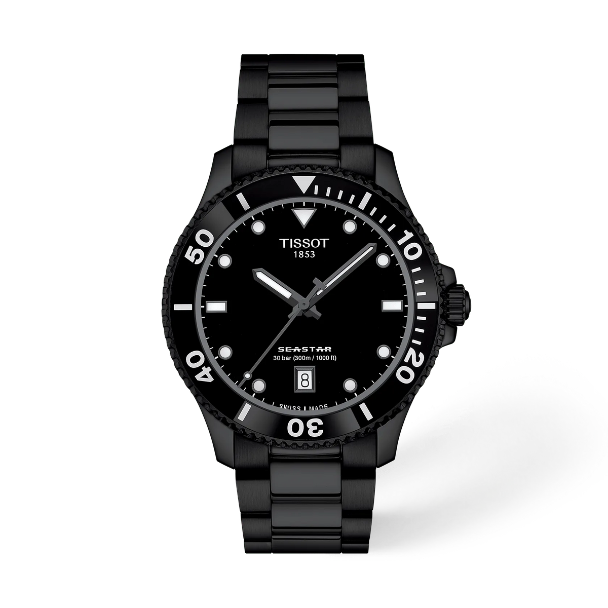 Tissot Seastar 1000 40mm T120.410.33.051.00 Unisex Watch - front view
