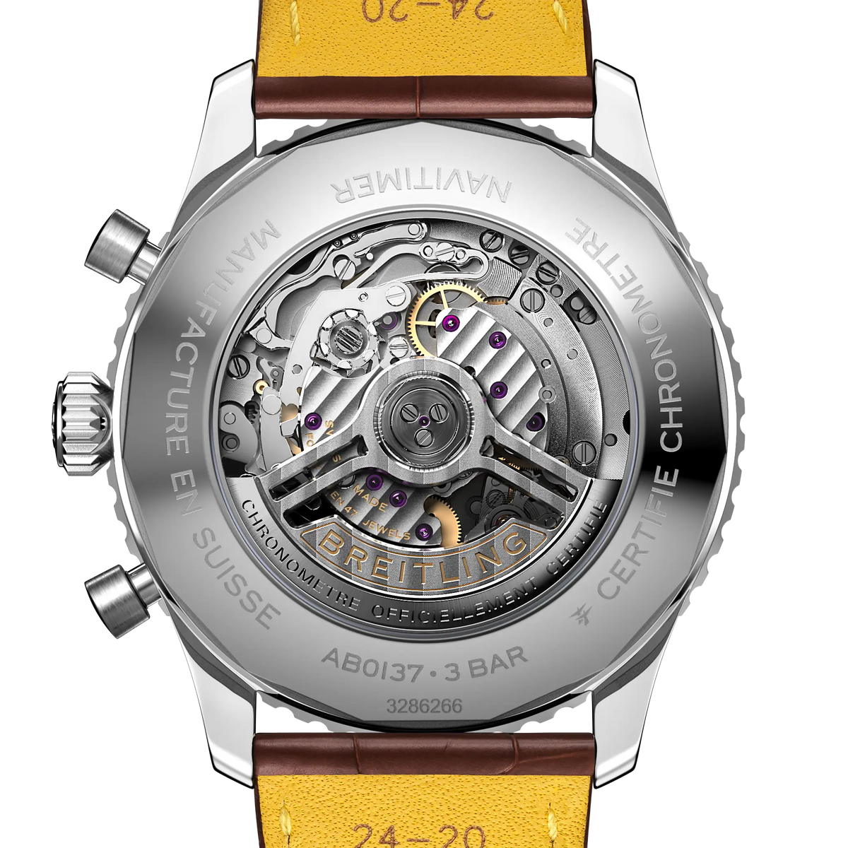 Breitling Navitimer B01 Chronograph 46 AB0137211C1P1 – case-back view