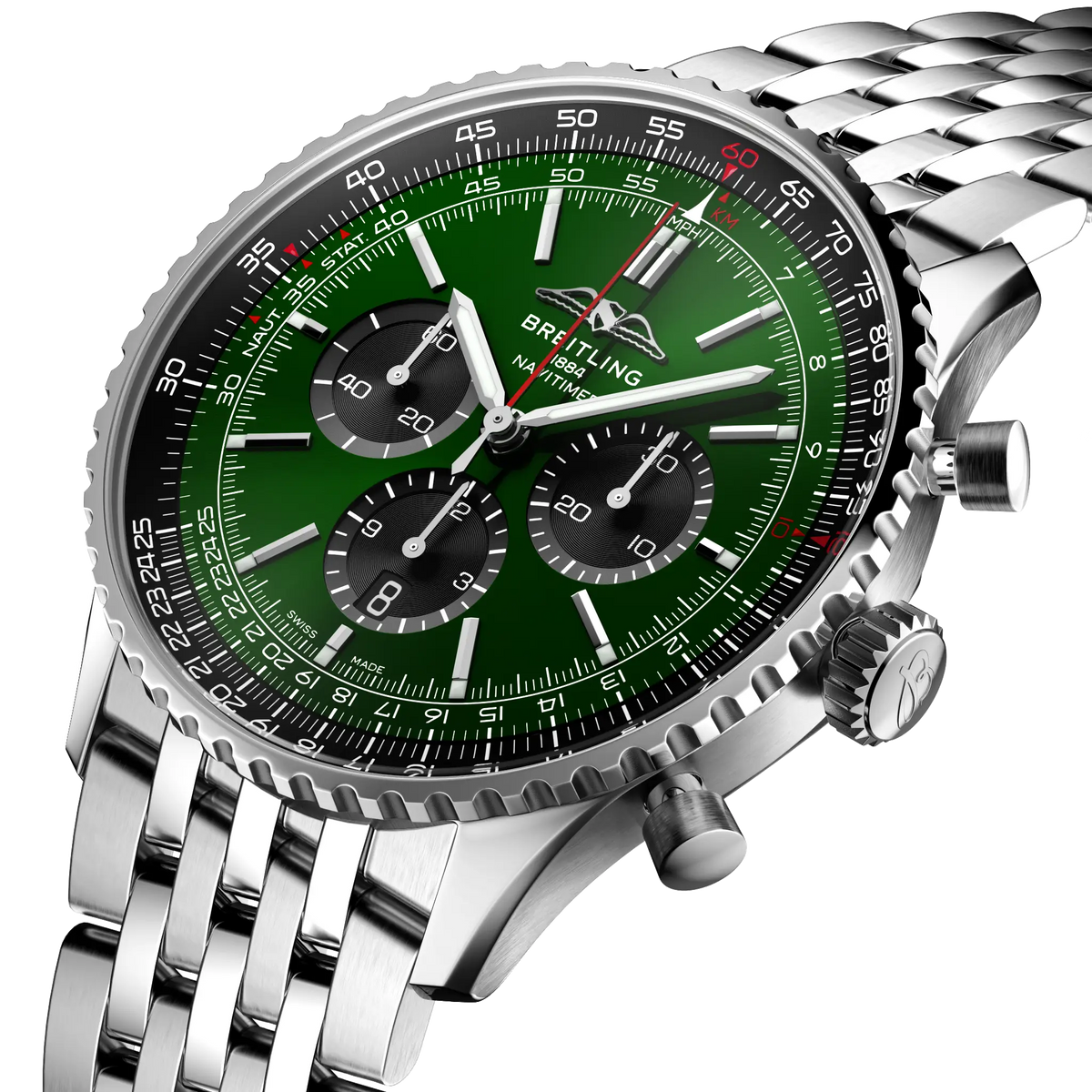 Breitling Navitimer B01 Chronograph 46 AB0137241L1A1 – three-quarter view
