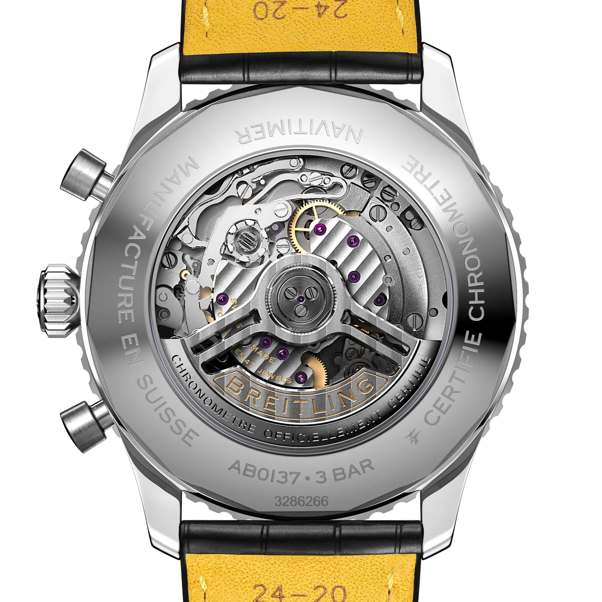 Breitling Navitimer B01 Chronograph 46 AB0137241L1P1 – case-back view