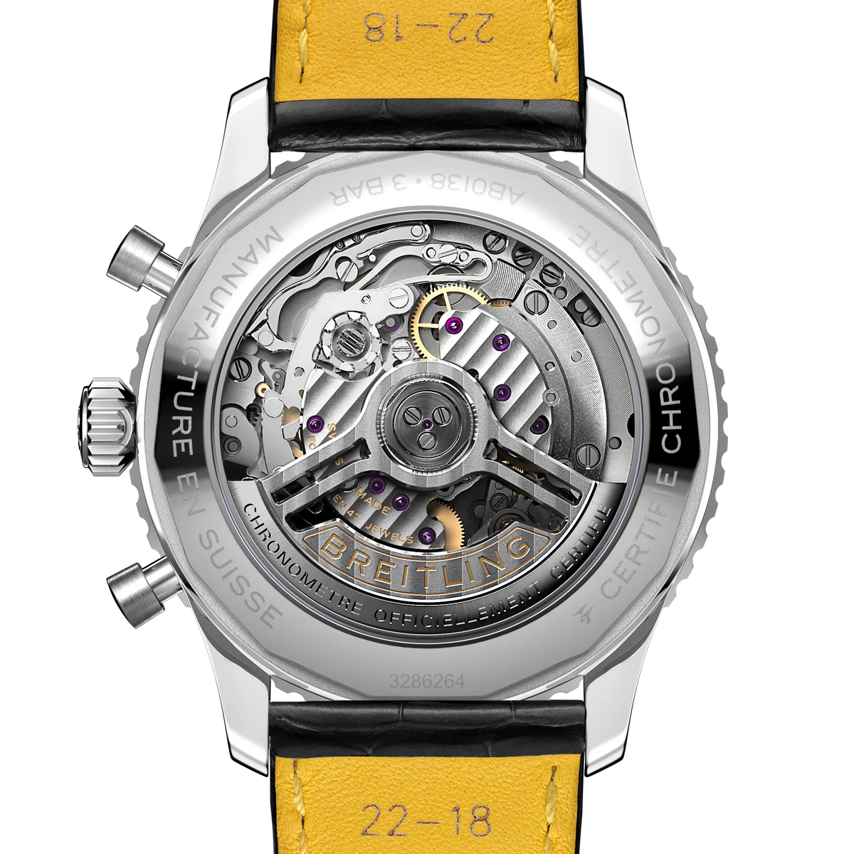 Breitling Navitimer B01 Chronograph 43 AB0138211B1P1 – case-back view