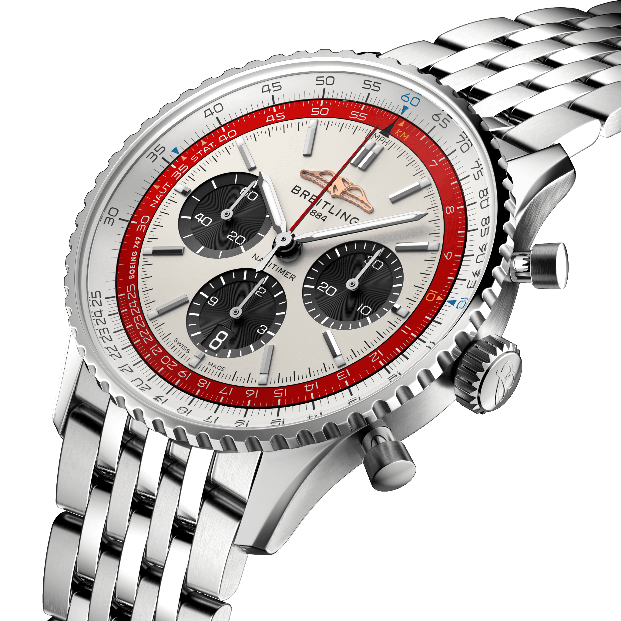 AB01383B1G1A1 NAVITIMER B01 CHRONOGRAPH 43 BOEING 747 - Kamal Watch Company