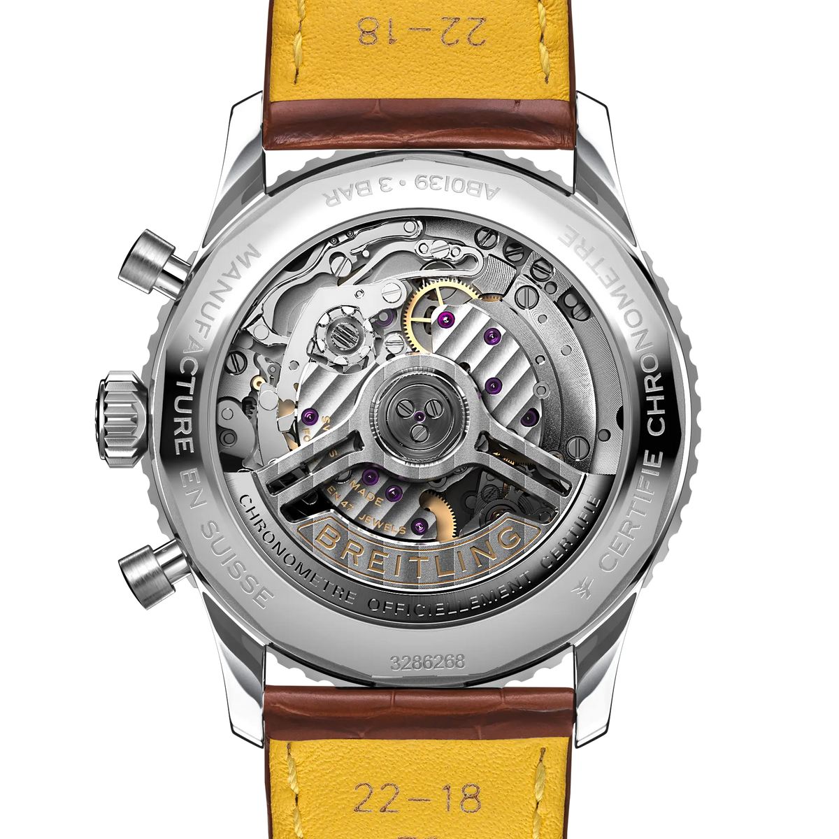 Breitling Navitimer B01 Chronograph 41 AB0139211G1P1 – case-back view