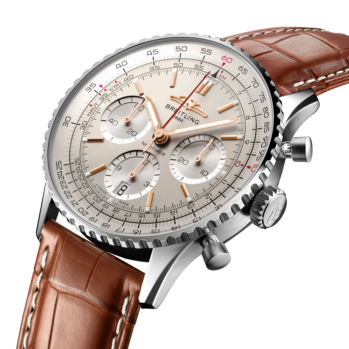 Breitling Navitimer B01 Chronograph 41 AB0139211G1P1 – three-quarter view