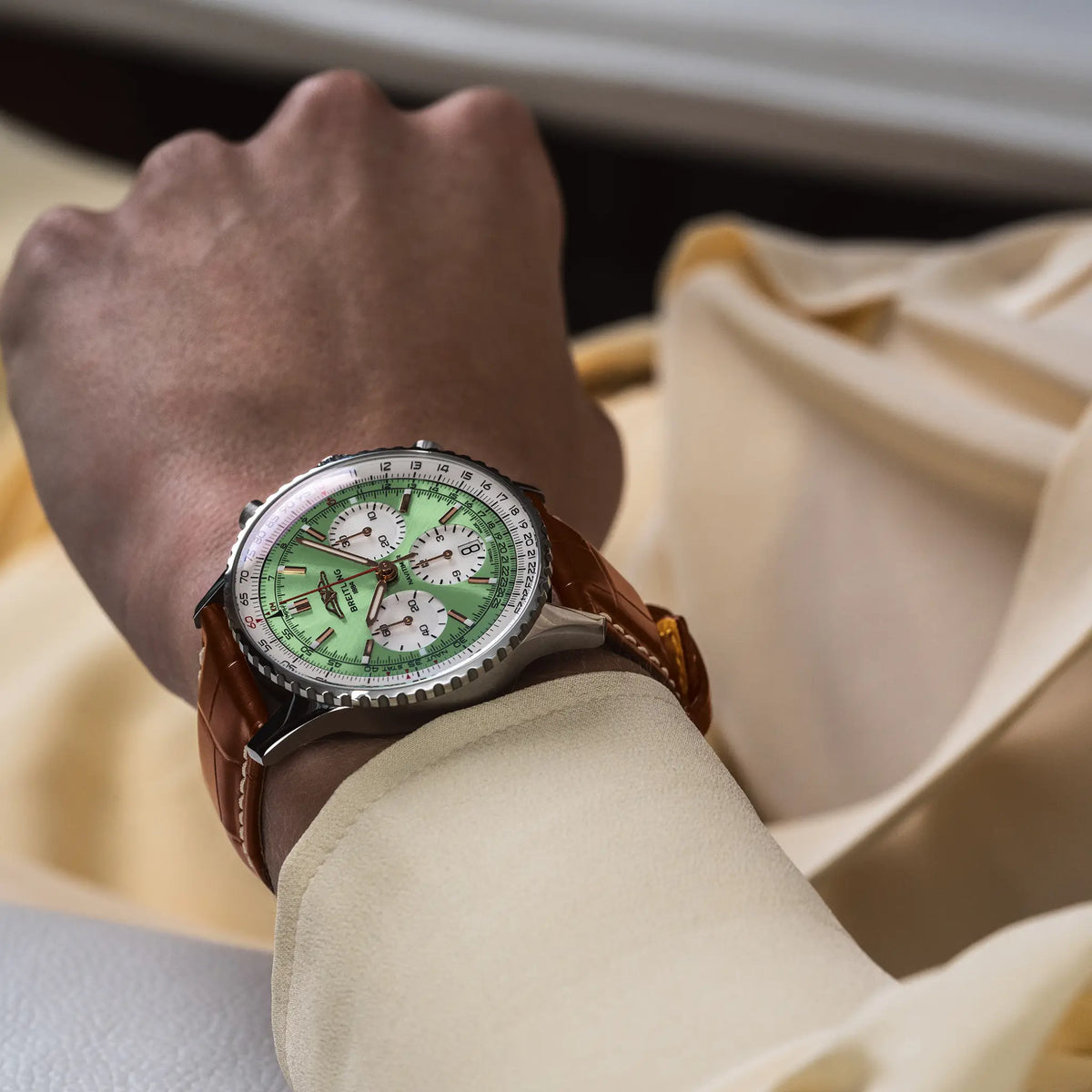 Breitling Navitimer B01 Chronograph 41 AB0139211L1P1 – shown on the wrist