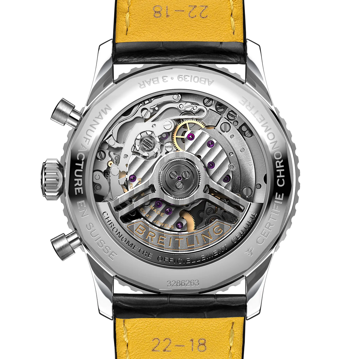 Breitling Navitimer B01 Chronograph 41 AB0139241C1P1 – case-back view