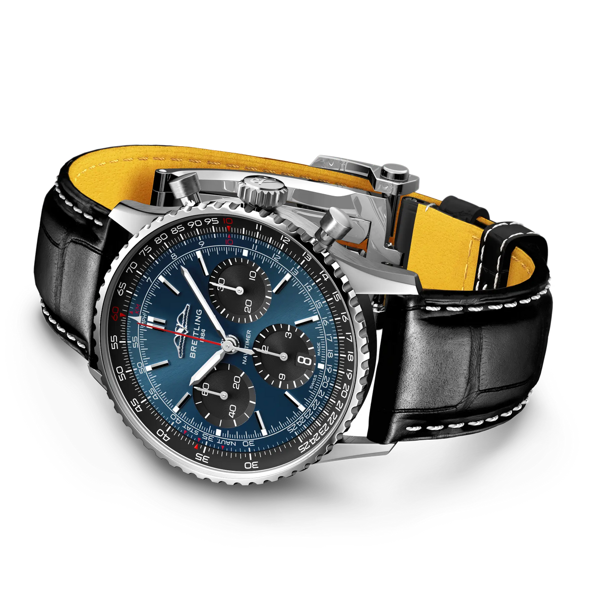 Breitling Navitimer B01 Chronograph 41 AB0139241C1P1 – side view with strap