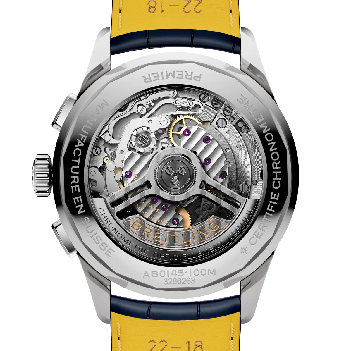 Breitling Premier B01 Chronograph 42 AB0145171C1P2 – case-back view