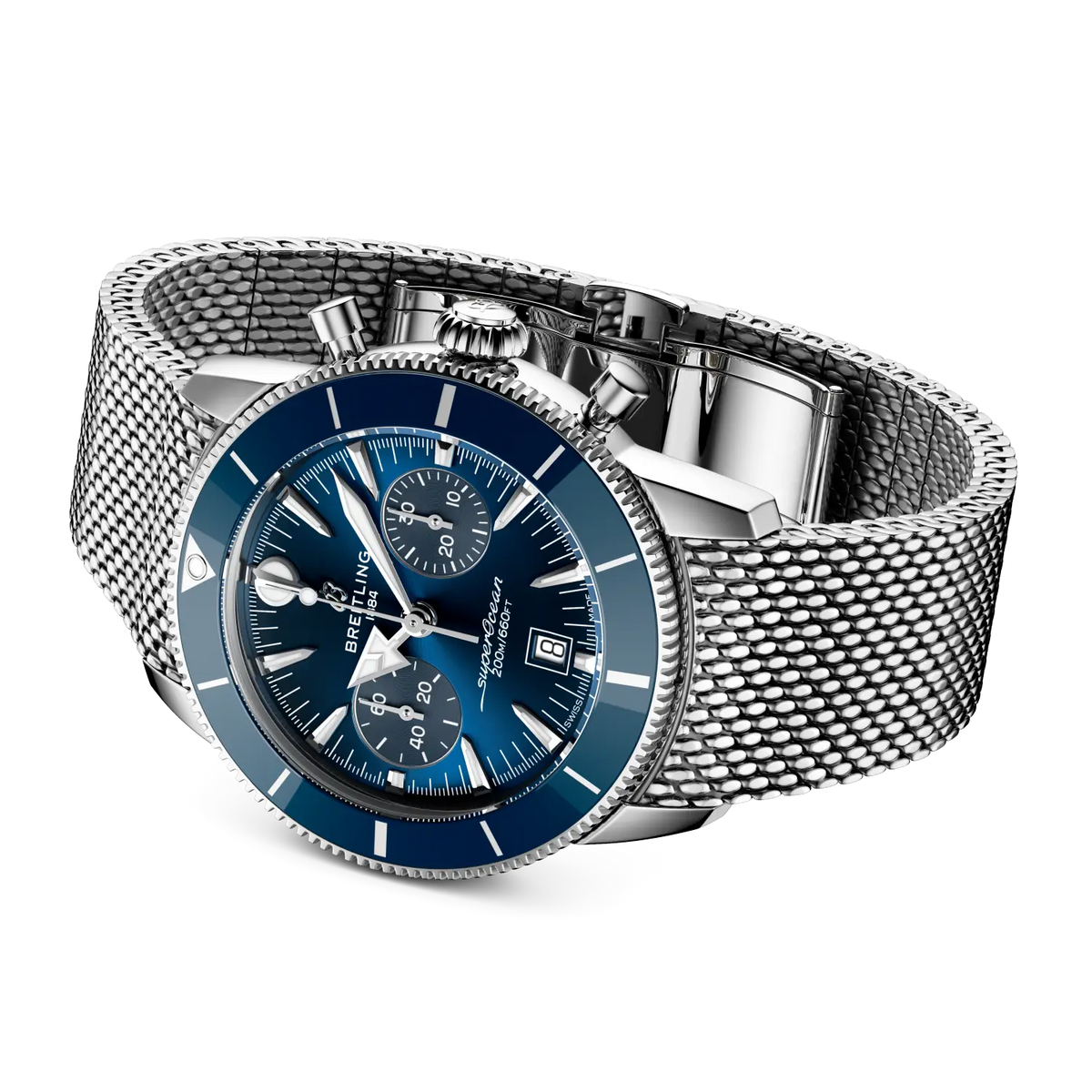 Breitling Superocean Heritage B01 Chronograph 42 AB0156161C1A1 – side view with bracelet