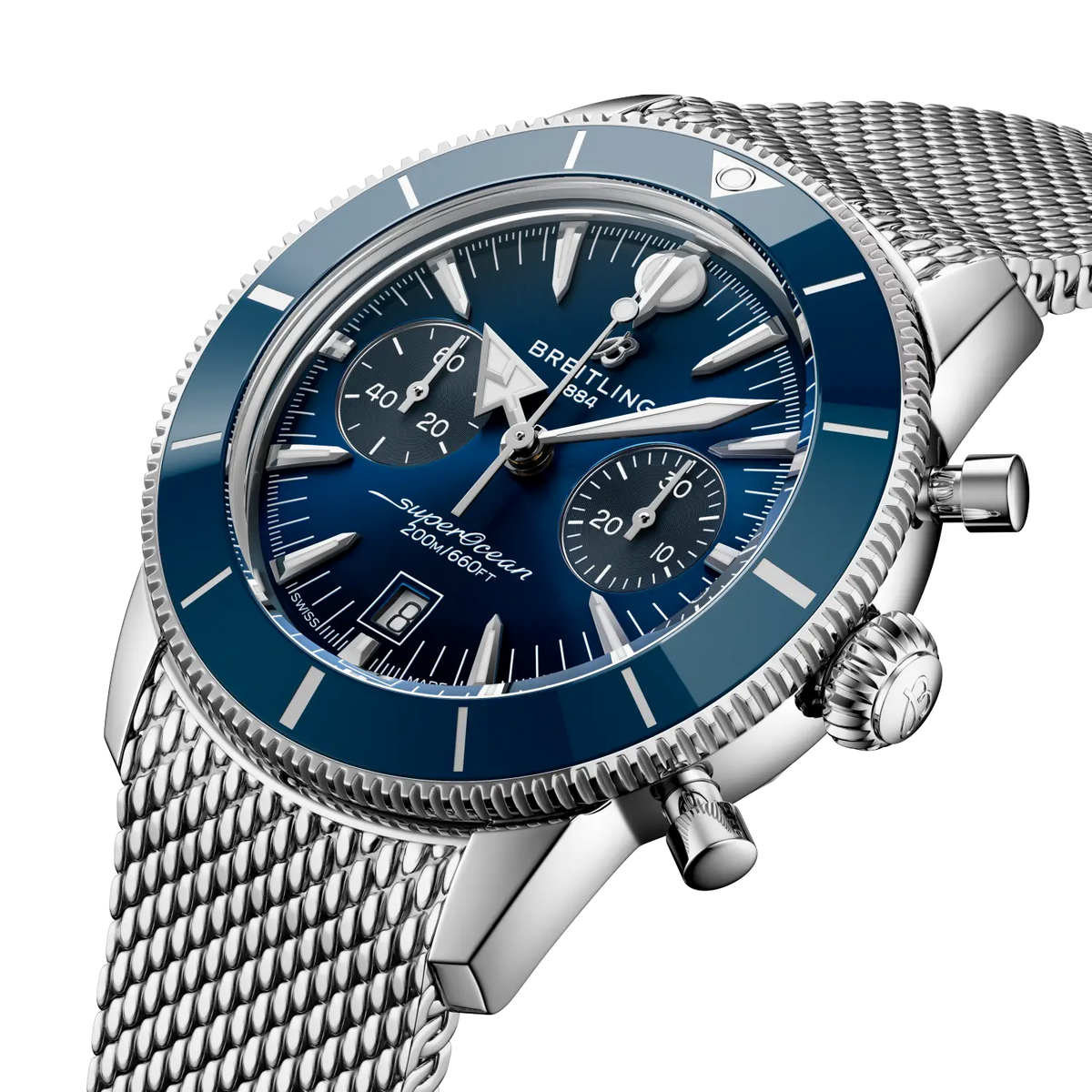 Breitling Superocean Heritage B01 Chronograph 42 AB0156161C1A1 – three-quarter view