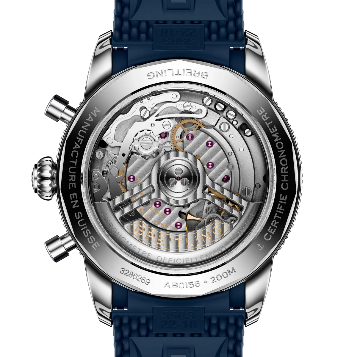 Breitling Superocean Heritage B01 Chronograph 42 AB0156161C1S1 – case-back view