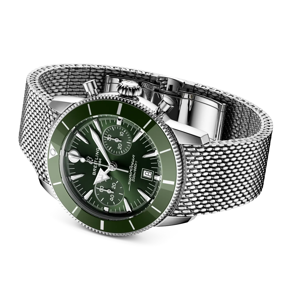 Breitling Superocean Heritage B01 Chronograph 42 AB0156361L1A1 – side view with bracelet