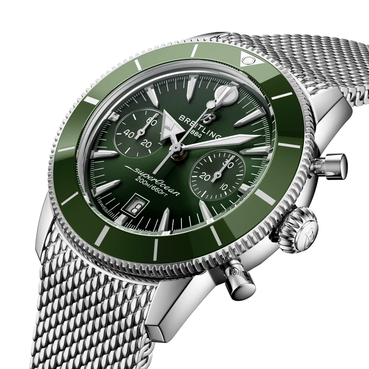 Breitling Superocean Heritage B01 Chronograph 42 AB0156361L1A1 – three-quarter view