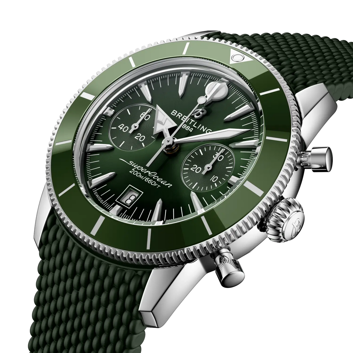 Breitling Superocean Heritage B01 Chronograph 42 AB0156361L1S1 – three-quarter view