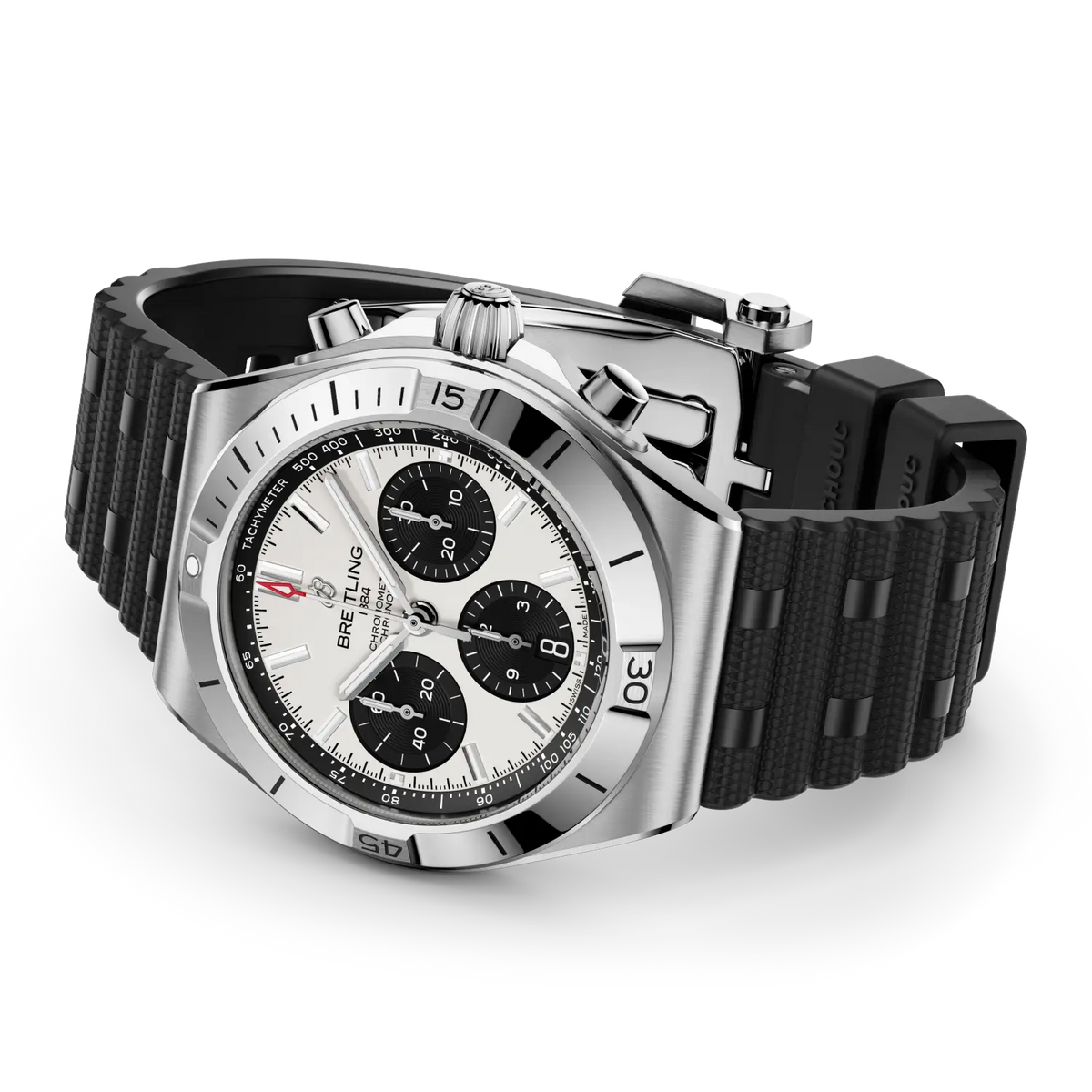 Breitling Chronomat B01 Chronograph 42 AB0158101A1S1 – side view with strap