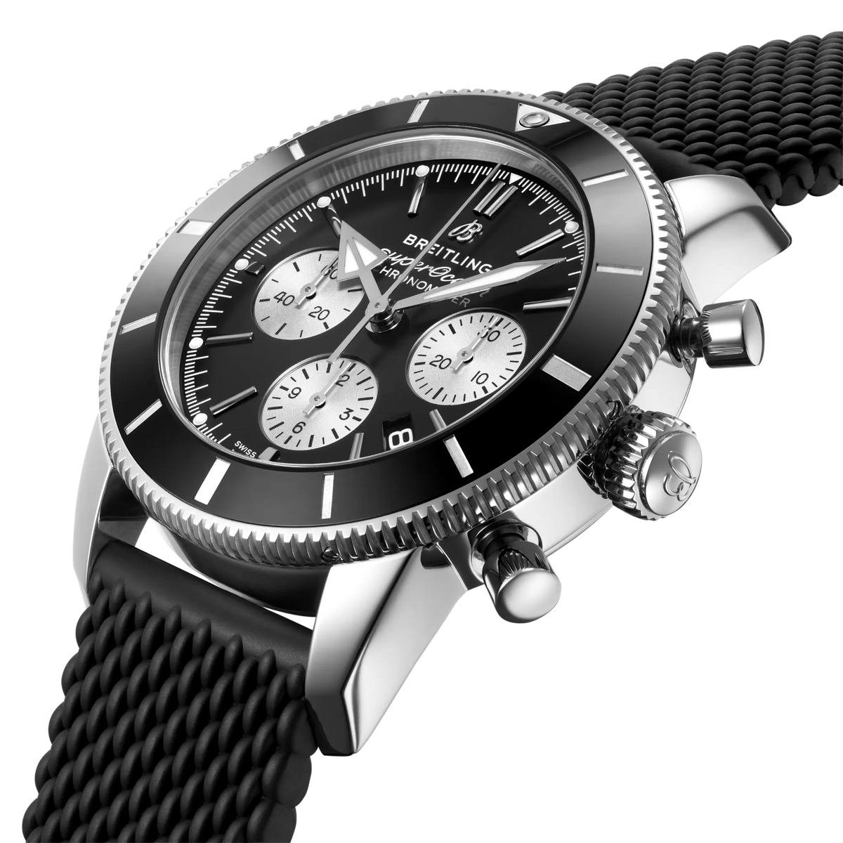 Breitling Superocean Heritage B01 Chronograph 44 AB0162121B1S1 – three-quarter view