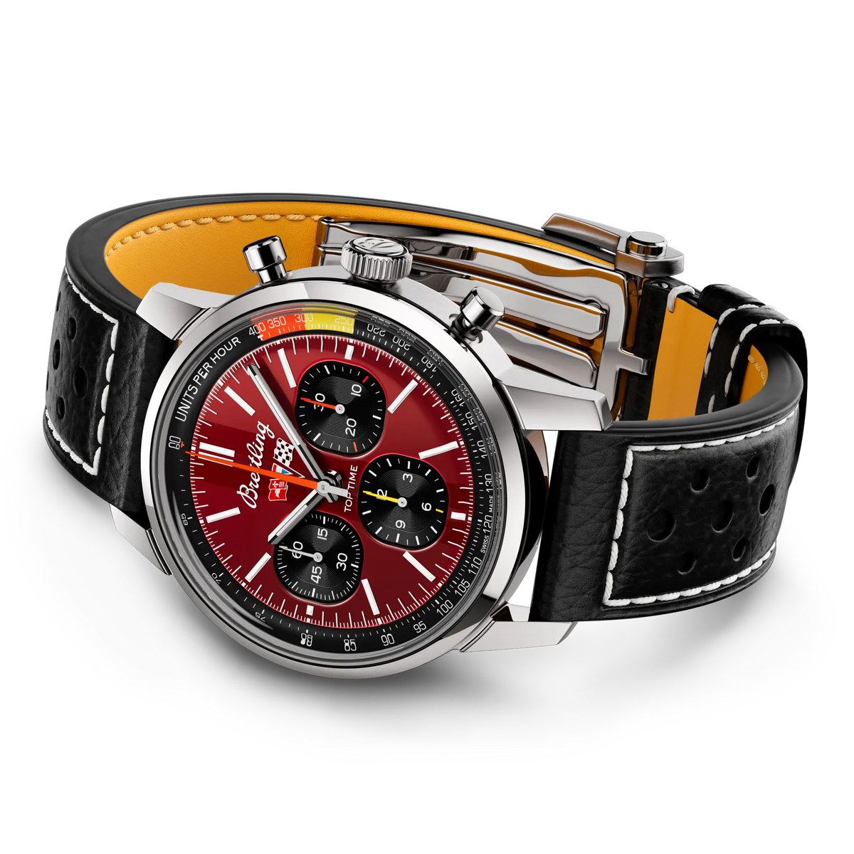 Breitling Top Time B01 Chevrolet Corvette AB01761A1K1X1 – side view with strap