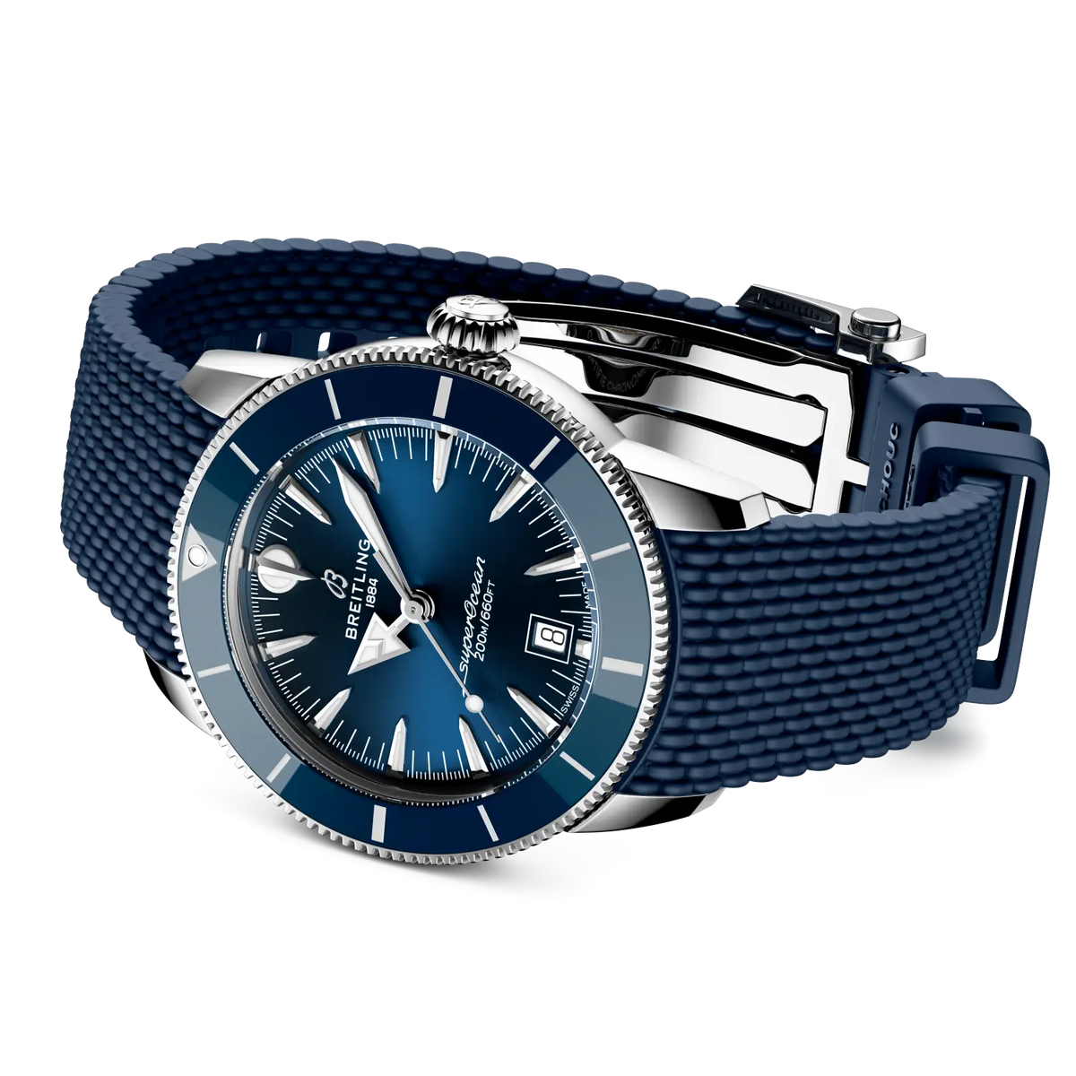 Breitling Superocean Heritage B31 Automatic 42 AB3111161C1S1 – side view with strap