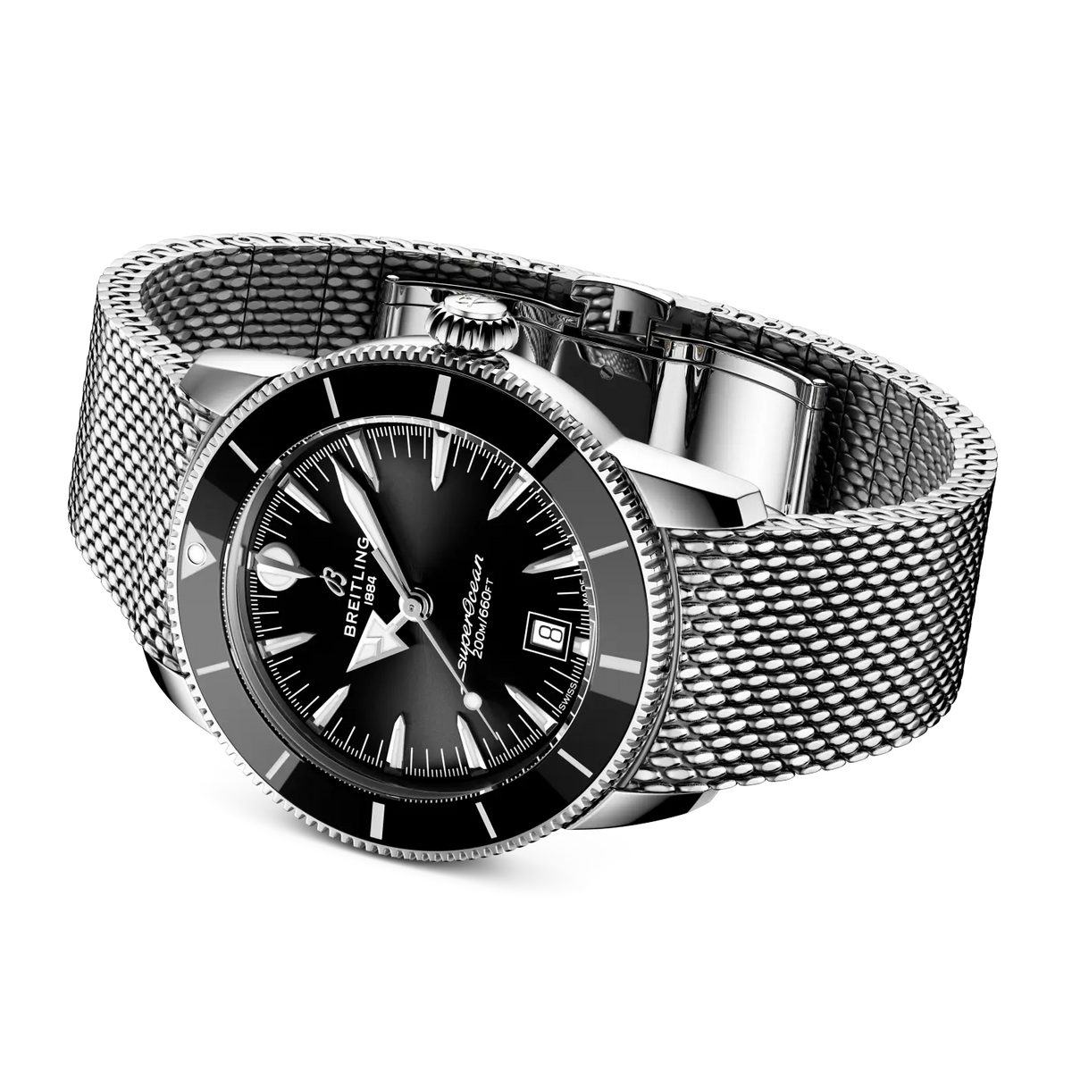 Breitling Superocean Heritage B31 Automatic 42 AB3111241B1A1 – side view with bracelet