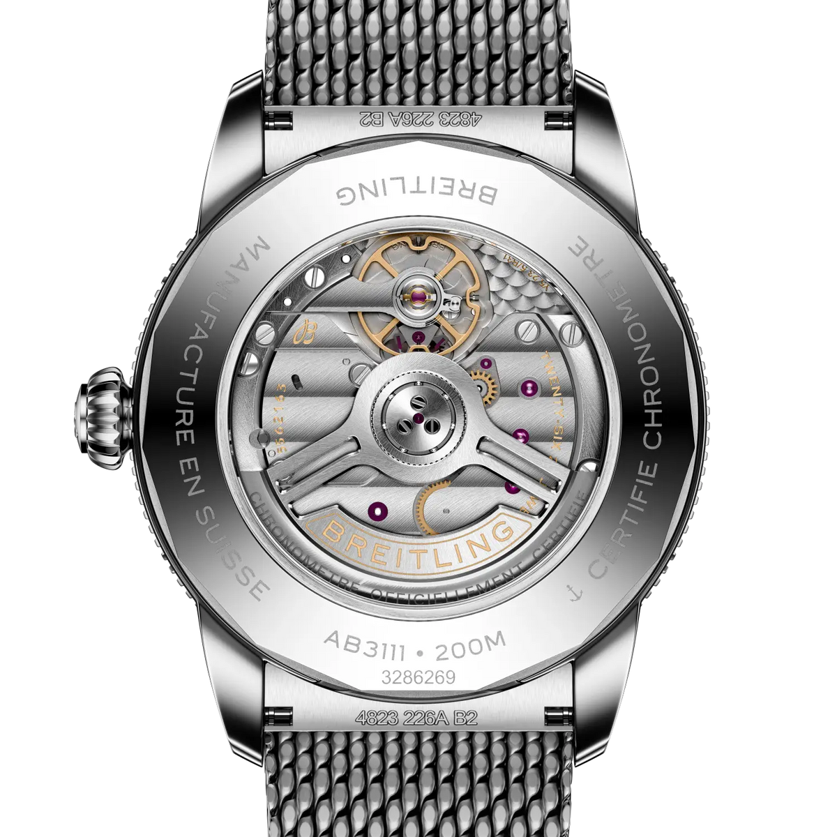Breitling Superocean Heritage B31 Automatic 42 AB3111361L1A1 – case-back view