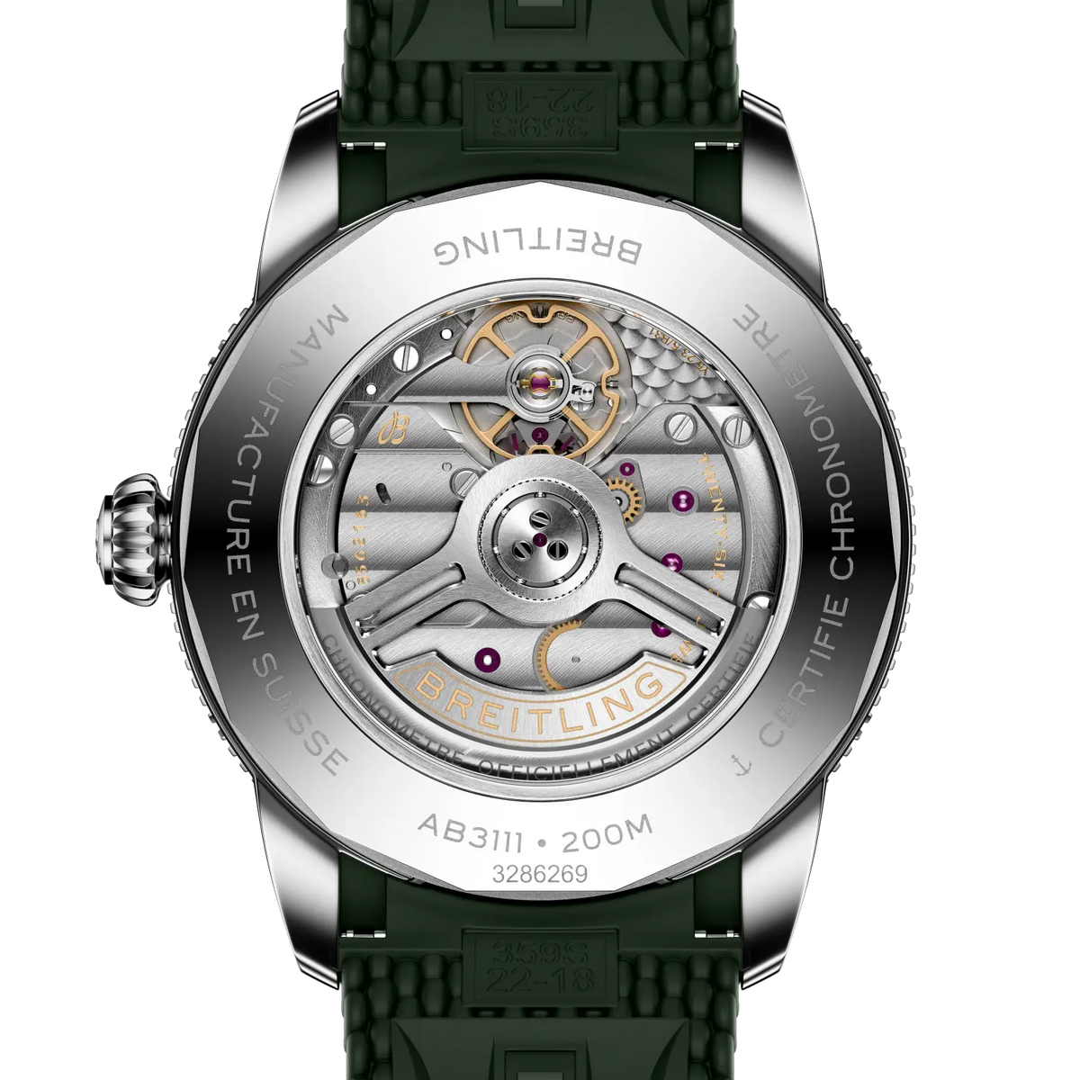 Breitling Superocean Heritage B31 Automatic 42 AB3111361L1S1 – case-back view