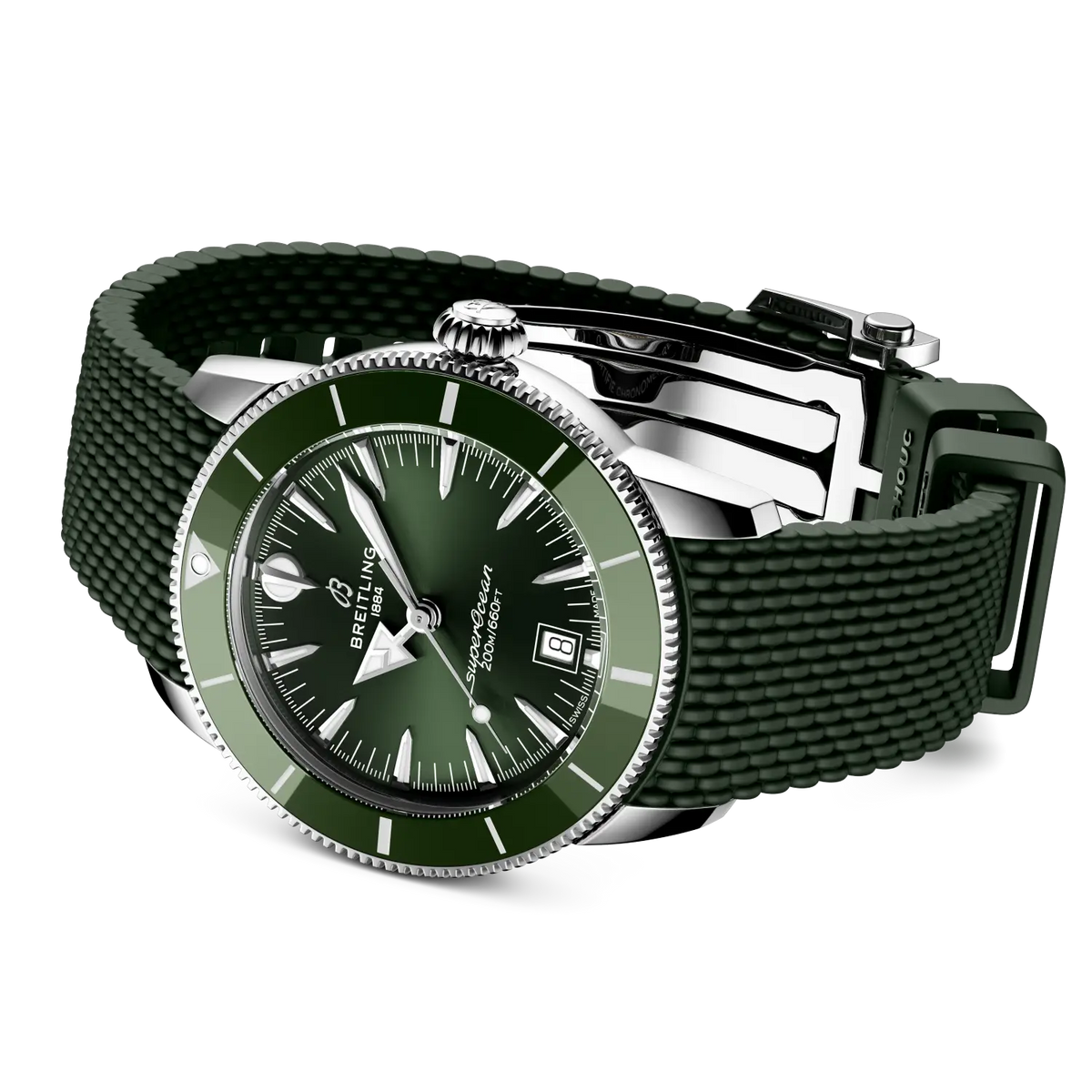 Breitling Superocean Heritage B31 Automatic 42 AB3111361L1S1 – side view with strap