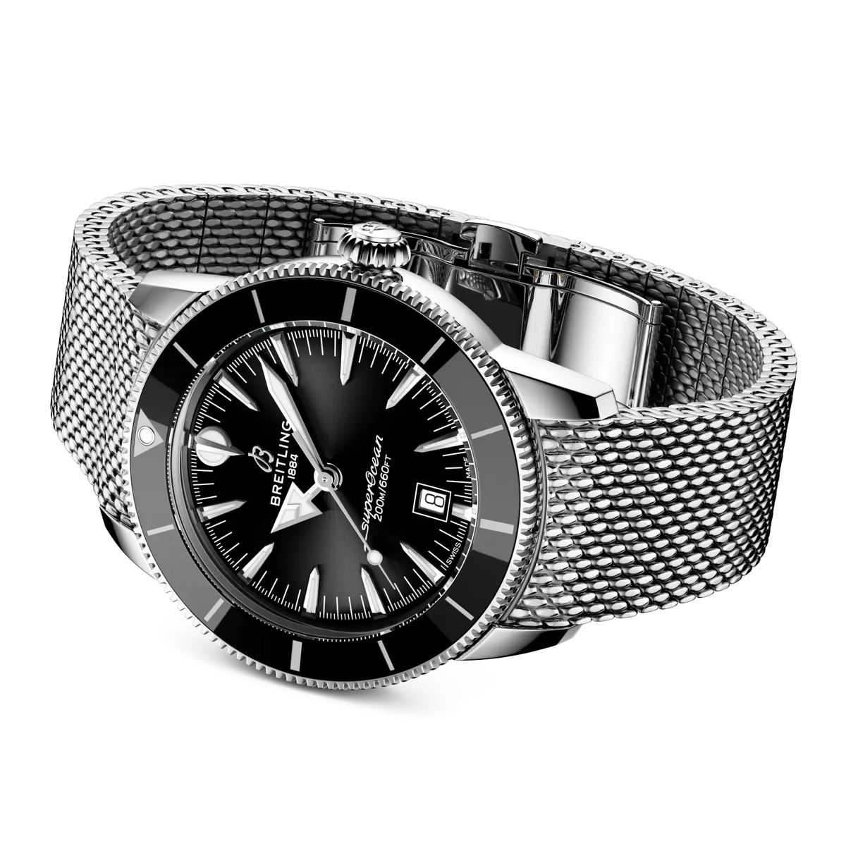 Breitling Superocean Heritage B31 Automatic 44 AB3112241B1A1 – side view with bracelet