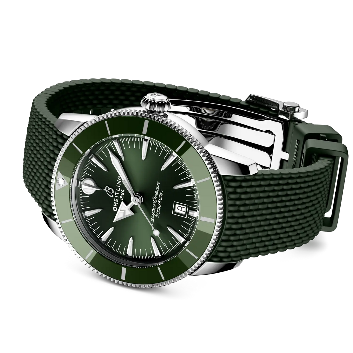 Breitling Superocean Heritage B31 Automatic 44 AB3112361L1S1 – side view with strap