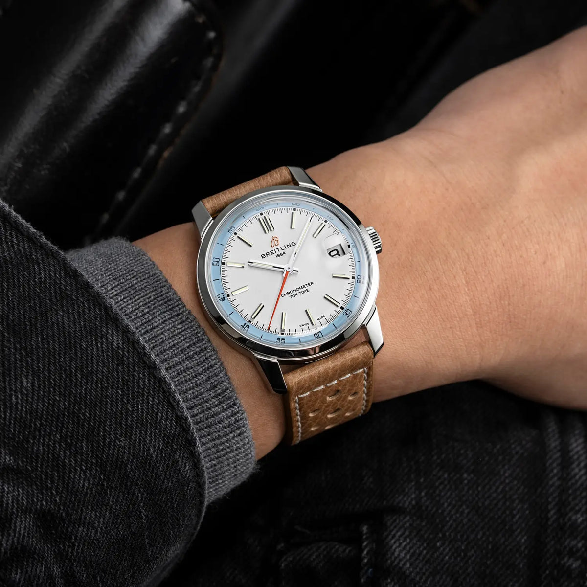 Breitling Top Time B31 AB3113281A1X1 – shown on the wrist